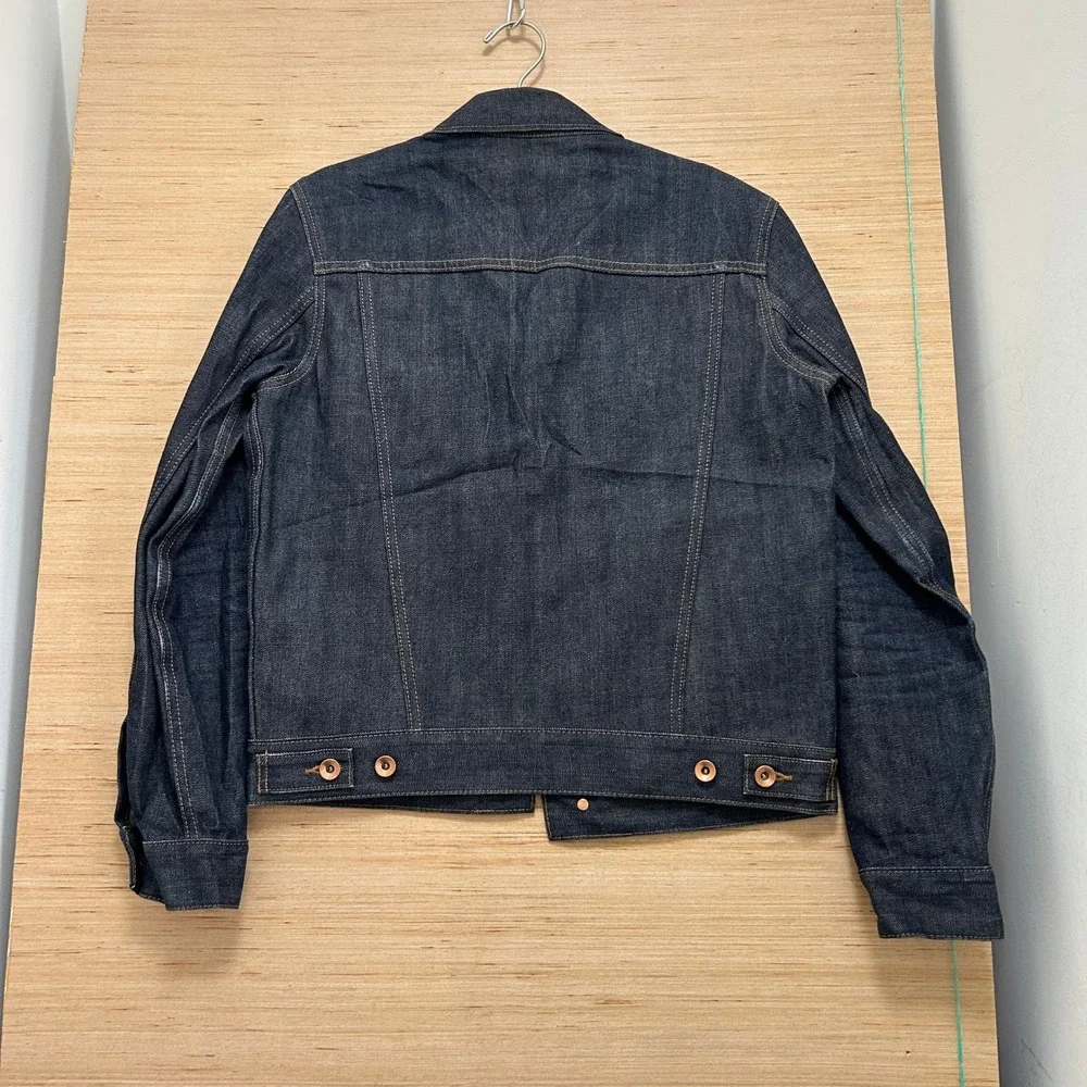 Gap 1969 Japanese Selvedge Denim Trucker Jacket Indigo Blue XS Mens 5986